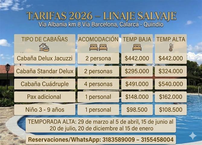 linaje-salvaje-tarifas-2026 - Alquiler de Fincas en el Quindio, Hoteles en el Eje Cafetero